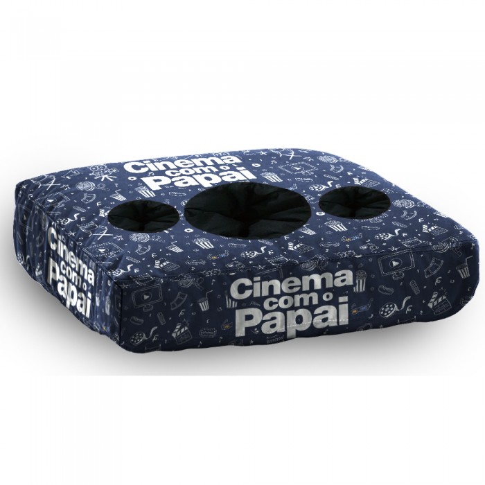 Almofada porta pipoca - Cinema com o Papai