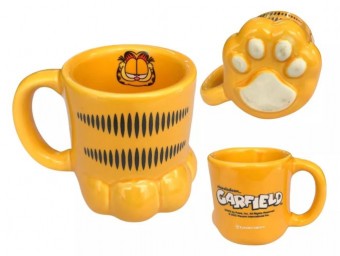 Caneca Garfield Pata 3d Desenho Patinha Gatinho Presente