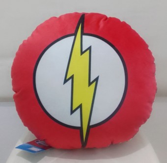 Almofada Formato Redonda Logo Flash - Dc Comics