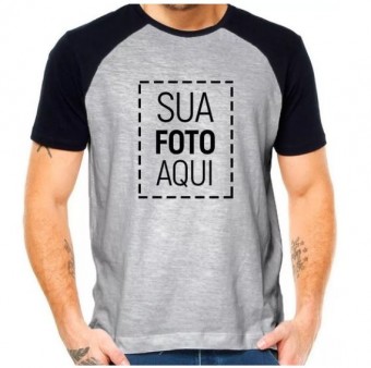 Camiseta Raglan Masculina Dad Personalizada como desejar 