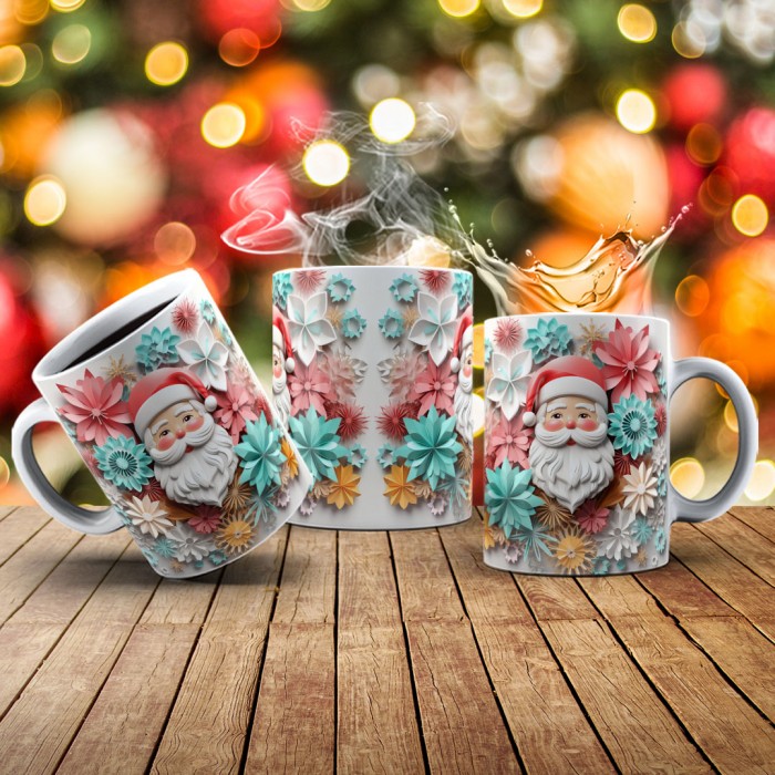 Caneca Natal Papai Noel Delicado