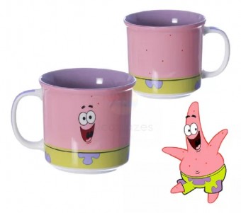 Caneca Patrick 350ml Xicara Cerâmica Caixa Colecionável