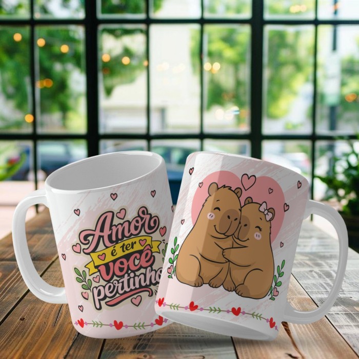 Caneca - Coleção Casal Capivaras 