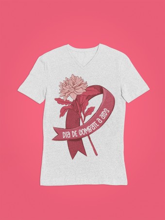 Camiseta Gola V Campanha Contra Aids Dry Proteção Solar