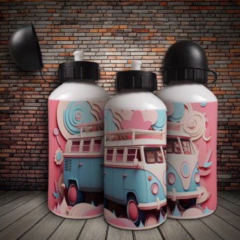 Squeeze Agua Garrafa Viagem Personalizada c Logo Foto 600ml