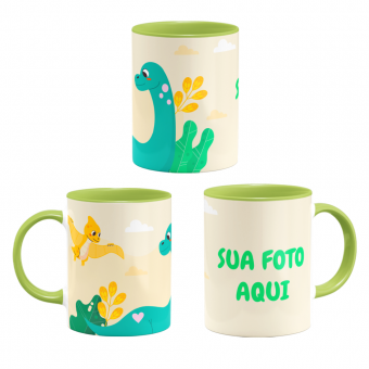 Caneca infantil dinossauros