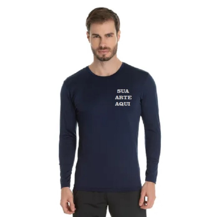 Camiseta Proteção Solar Segunda Pele Manga Longa UV 50+ Praia 