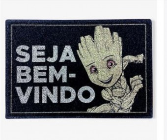 Tapete Capacho Baby Groot Seja Bem-vindo Oficial Marvel