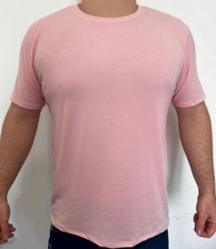Camiseta unissex adulto personalizada como desejar Cor Rosa  Tamanho P