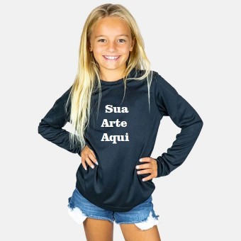 Camiseta com proteção solar FPS 50+ infantil menina 
