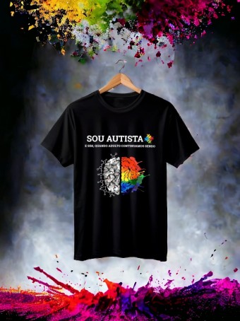 Camiseta Autismo Tea Artesanais Personalizada- Algodão