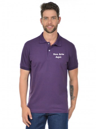 Polo Piquet personalizada com sua marca, nome, logo