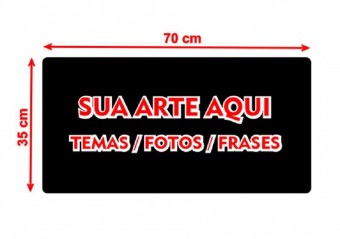 Mouse Pad Gamer Personalizado 70x35cm Extra Grande