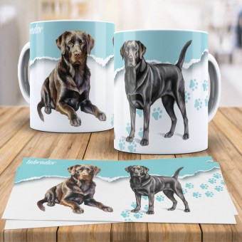 Caneca Xícara Raças Pet - Labrador