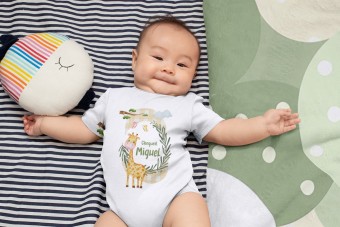 Body Nascimento Safari Bodie Roupa Bebe Bb