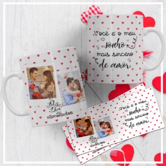 Caneca com Foto Você É Meu Sonho - Namorado Namorada Paixão