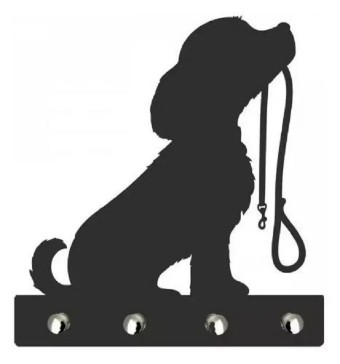 Porta Chaves Pet Decorativo com Ganchos