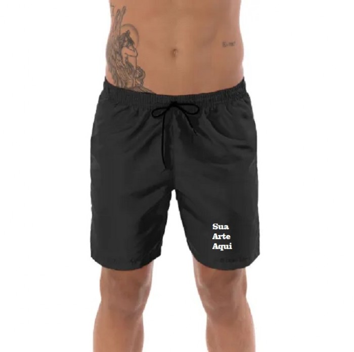 Short de Praia Masculino - liso ou personalizado com sua logo se desejar 
