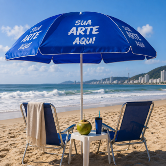 Guarda-Sol Personalizado com Logotipo, Nome ou Arte Exclusiva