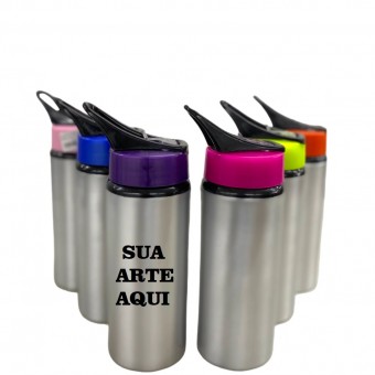 Squeeze de Alumínio 600ml - c/ Alça