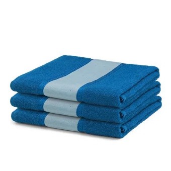 Toalha de Banho Personalizada com Nome, Logo, Como Desejar Cor Azul Royal