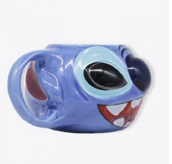 Caneca Formato 3d 350ml Stitch Presente Criativo Decoração