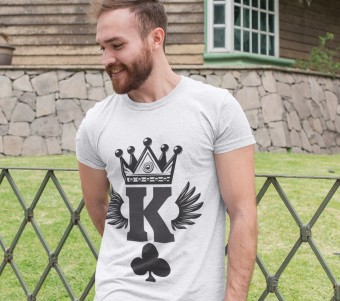 Camiseta Rei Naipe Baralho Truco Poker Paus