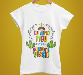Camiseta Nordeste Feminina e Masculina Modelo 11