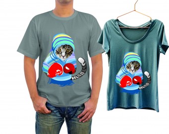 Camiseta ou Blusa Camisa Gato Lutador Boxe Cat Guardião Luva