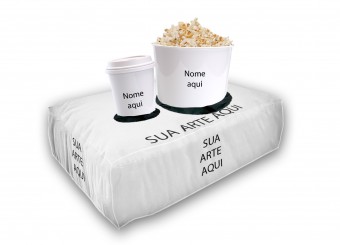 Almofada Personalizada porta Pipoca - P - Estrelas