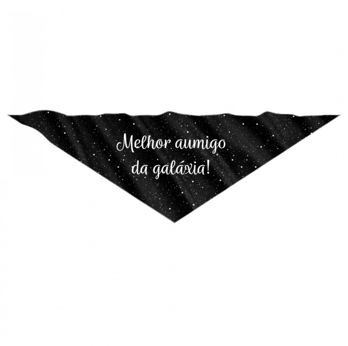 Bandana Pet Personalizada Galáxia