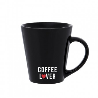 Caneca Cafeina Branca e Preta - Coffe Lover - Drop