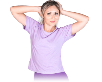 Camiseta ou baby look Lilás 100% algodão