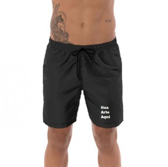 Short de Praia Masculino - liso ou personalizado com sua logo se desejar 