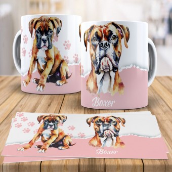 Caneca Xícara Raças Pet - Boxer