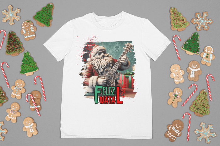Camiseta Natal Noel do Rock 1
