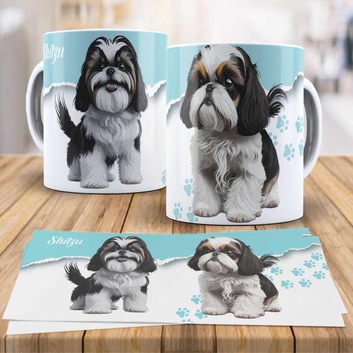 Caneca Xícara Raças Pet - Shih-tzu