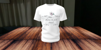 Camiseta "dia das Mães" Mãe de Menina Modelo 3