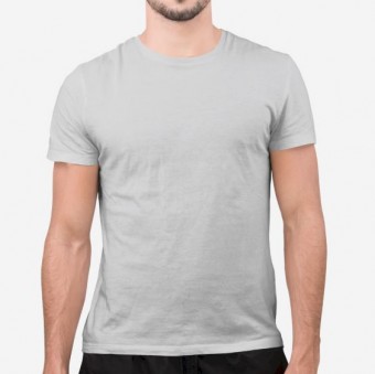Camiseta unissex adulto personalizada como desejar Cor Cinza Tamanho P