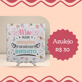 Azulejo mãe palavra simples com um significado infinito - frases personalizado