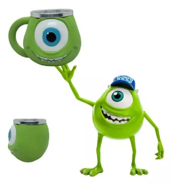 Caneca 3d Mike Wazowski Oficial Monstros Sa Original