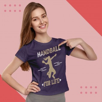 Camiseta Babylook Personalizada - Coleção Esportes - Handball 