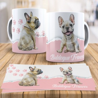 Caneca Xícara Raças Pet - Buldogue Francês