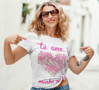 Camiseta Personalizada Dia das Mães Modelo 7