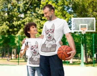 Cara de Um Focinho do Outro Camiseta Kit 2 Peças