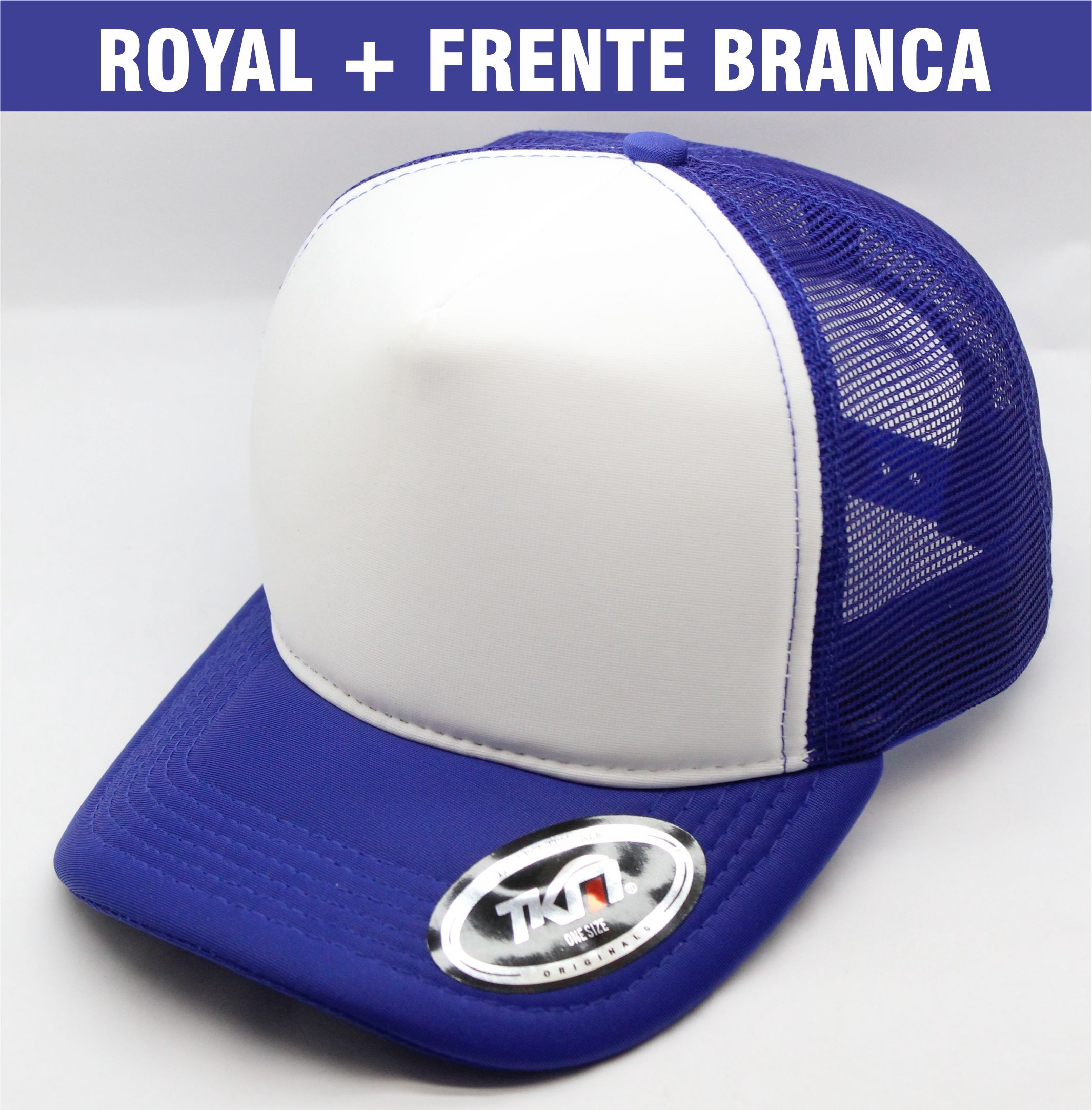 Azul royal e branco 