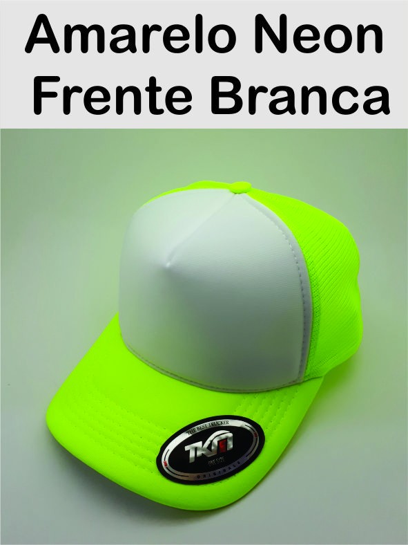 Amarelo neon e branco 
