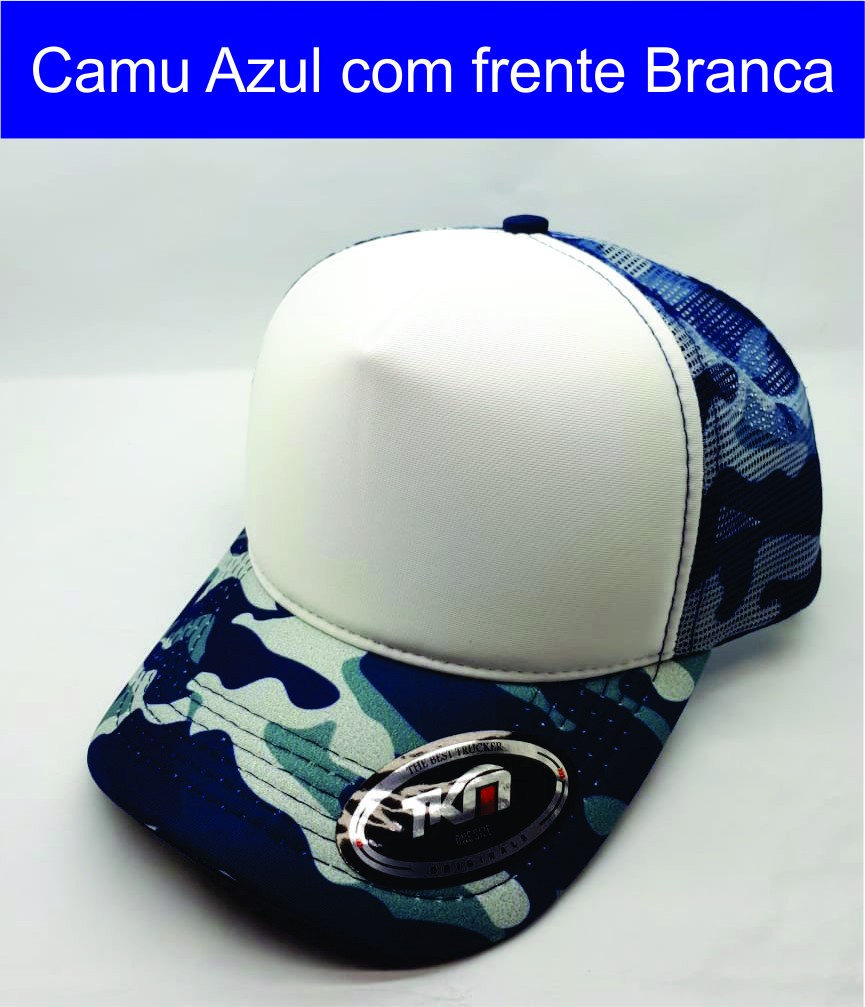 Azul royal e branco 